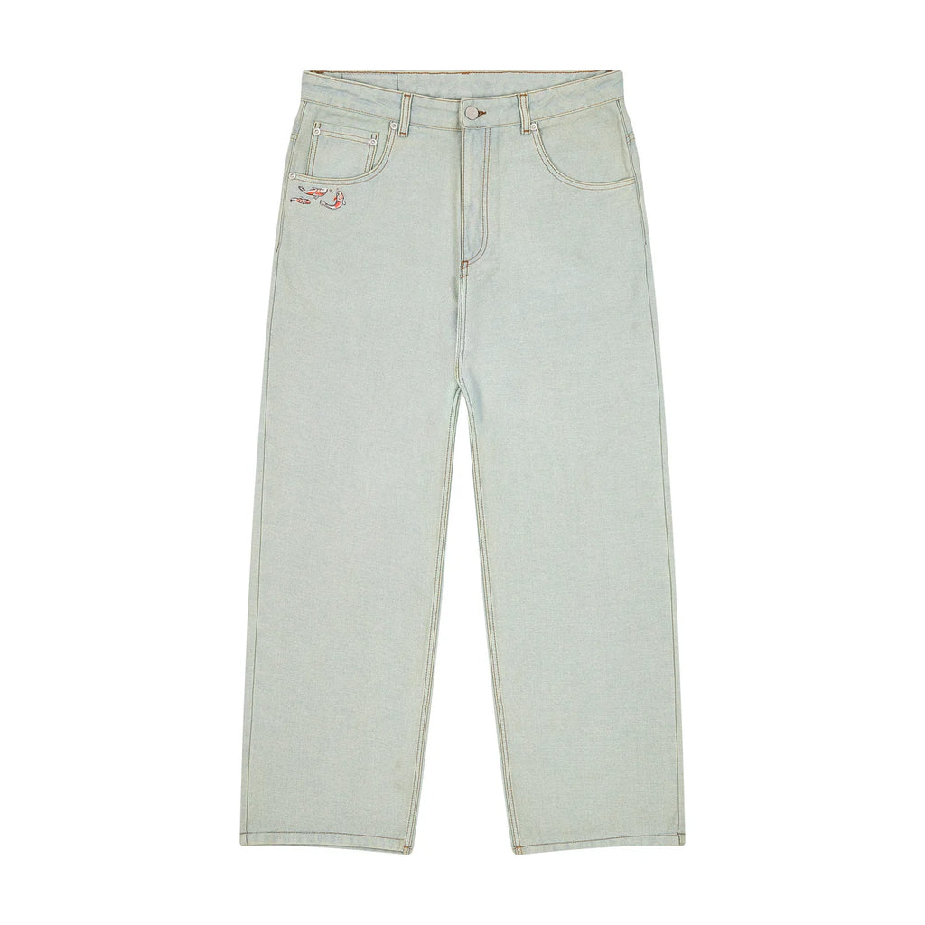 "koi fish" reverse denim