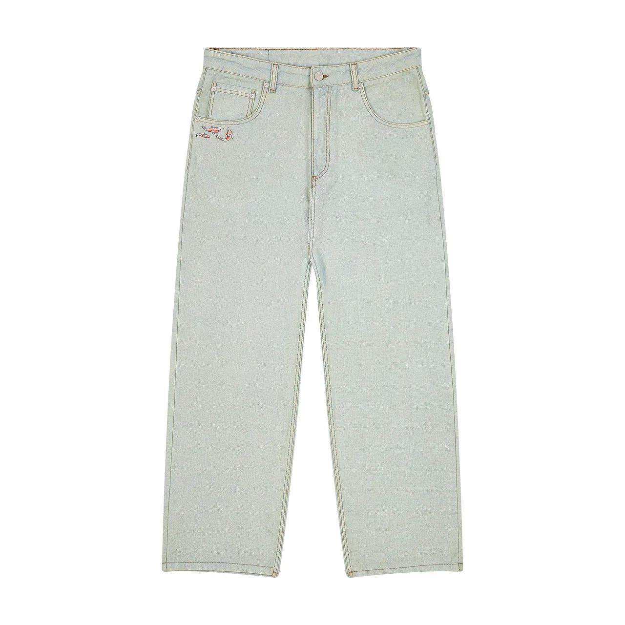 "koi fish" reverse denim