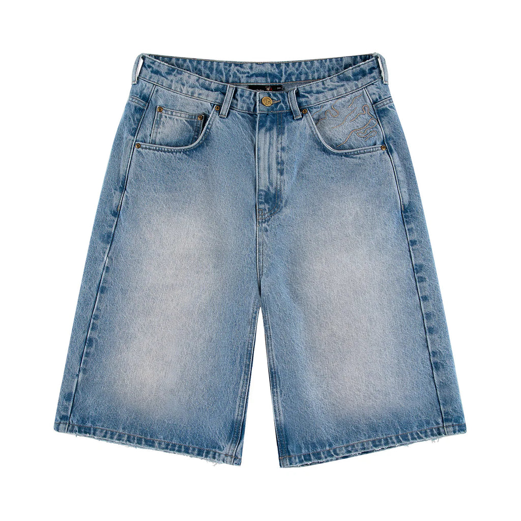 "yasmin v3" Jorts blue updated fit